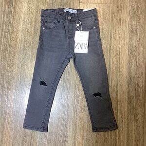 Zara Gray Kids’ Pants Distressed – Size‎ 2-3 Years – NWT